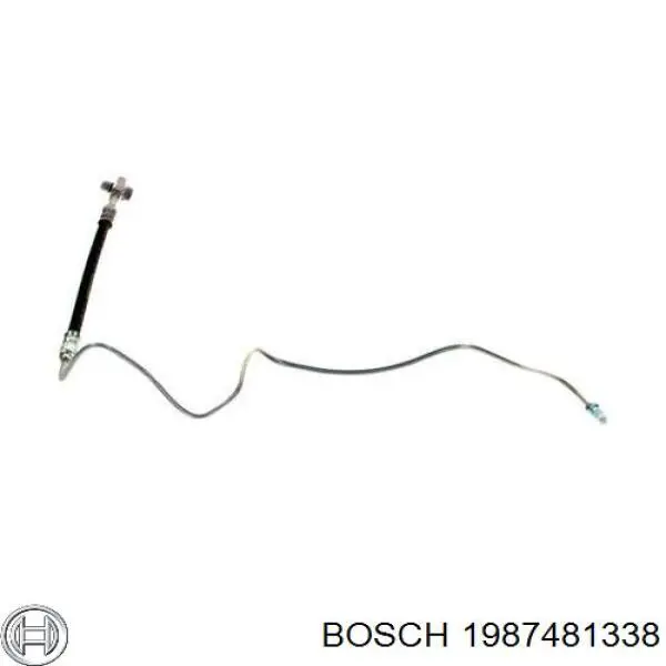 1987481338 Bosch latiguillo de freno trasero izquierdo