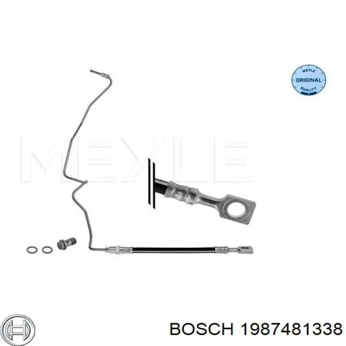 Comprar 1987481338 Bosch Latiguillo de freno trasero izquierdo