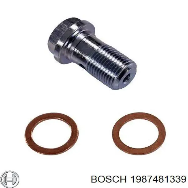 1987481339 Bosch Manguera de freno trasero derecho