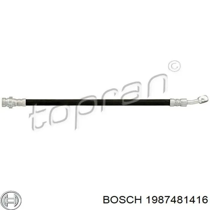 1987481416 Bosch latiguillos de freno trasero derecho