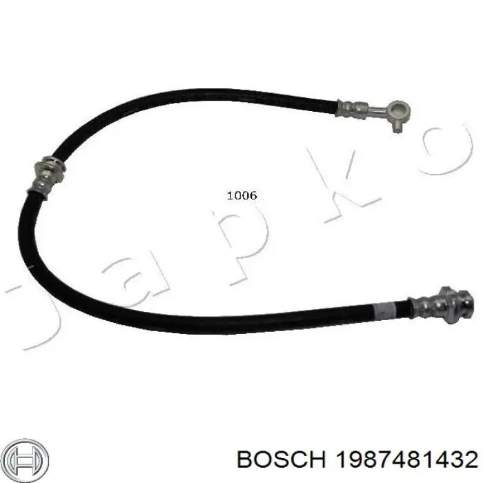 1987481432 Bosch tubo flexible de frenos delantero izquierdo