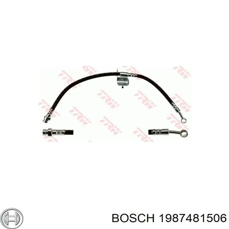 1987481506 Bosch tubo flexible de frenos trasero izquierdo