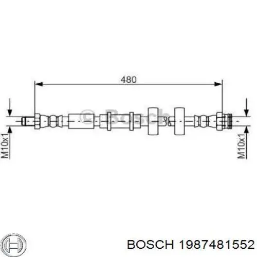 1987481552 Bosch latiguillo de freno delantero