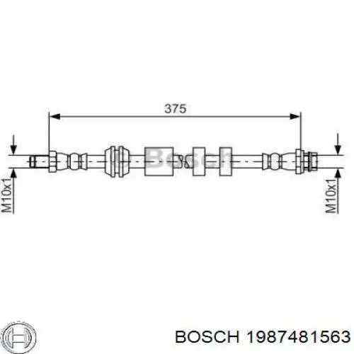 1987481563 Bosch latiguillo de freno delantero