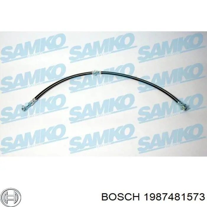 1 987 481 573 Bosch tubo flexible de frenos delantero derecho