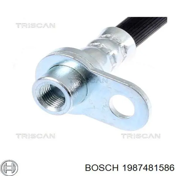 1987481586 Bosch latiguillos de freno trasero derecho