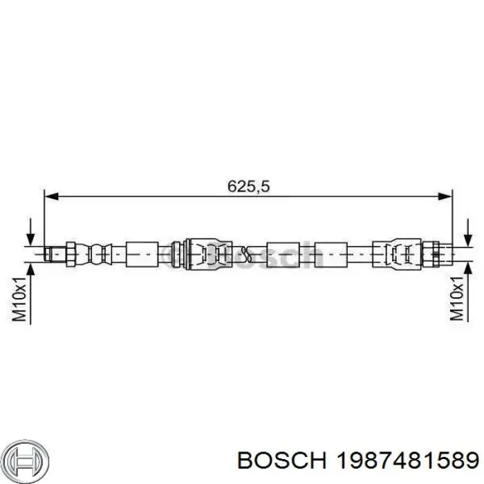 1987481589 Bosch latiguillo de freno delantero