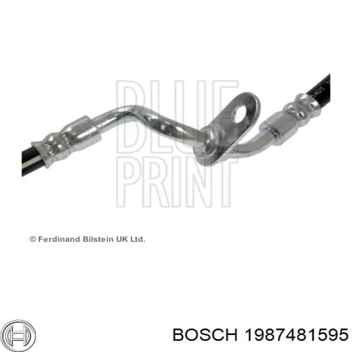 1987481595 Bosch tubo flexible de frenos delantero izquierdo