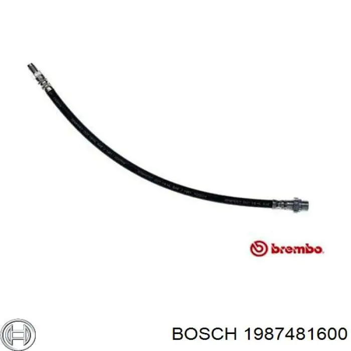 1987481600 Bosch tubo flexible de frenos trasero