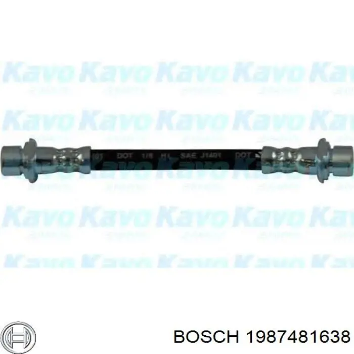 1987481638 Bosch latiguillo de freno trasero izquierdo