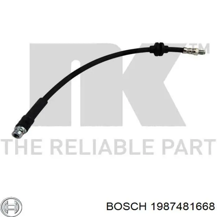 1987481668 Bosch tubo flexible de frenos trasero