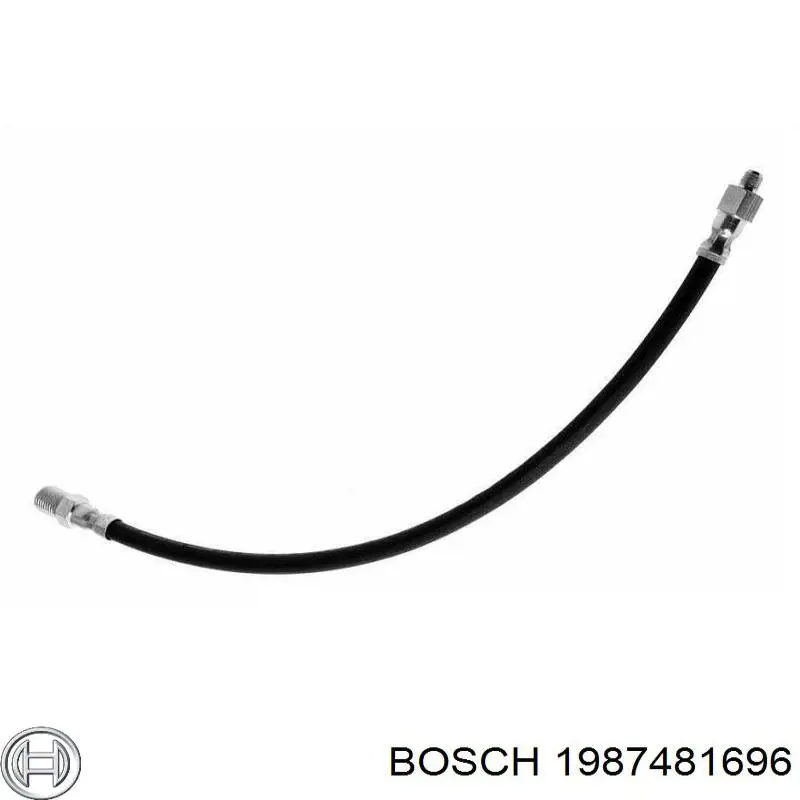 1987481696 Bosch tubo flexible de frenos delantero izquierdo