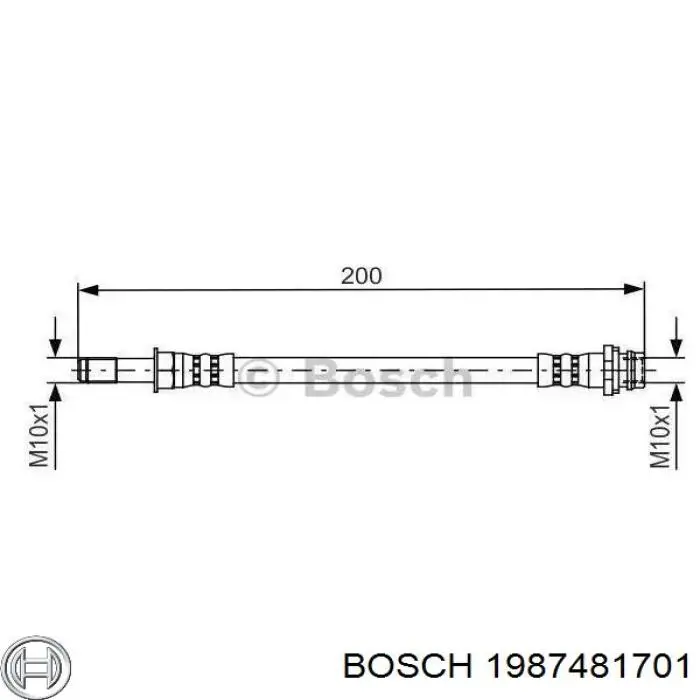 BBH7584 Borg&beck latiguillos de freno delantero izquierdo