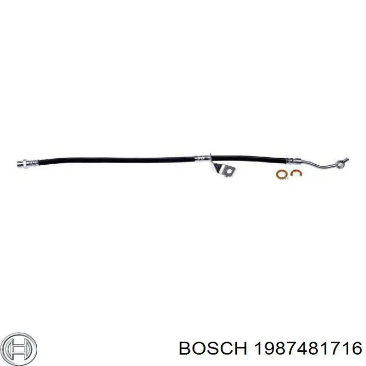 1987481716 Bosch latiguillos de freno delantero derecho
