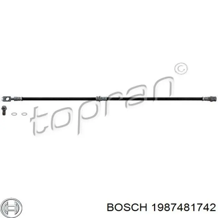 1987481742 Bosch latiguillo de freno delantero