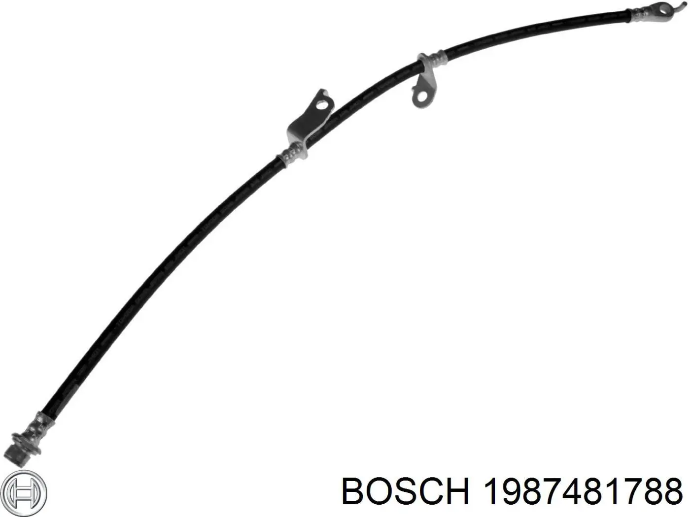 1987481788 Bosch latiguillos de freno delantero derecho