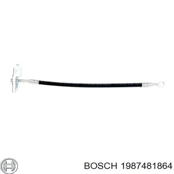 1987481864 Bosch latiguillos de freno delantero izquierdo