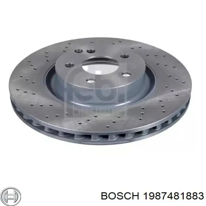 1987481883 Bosch latiguillo de freno trasero izquierdo