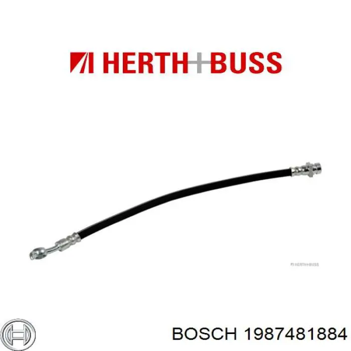 1987481884 Bosch tubo flexible de frenos trasero izquierdo