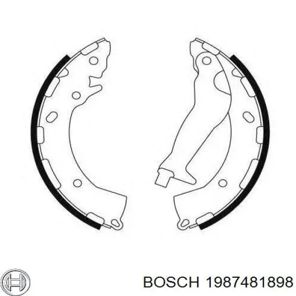 1987481898 Bosch tubo flexible de frenos trasero