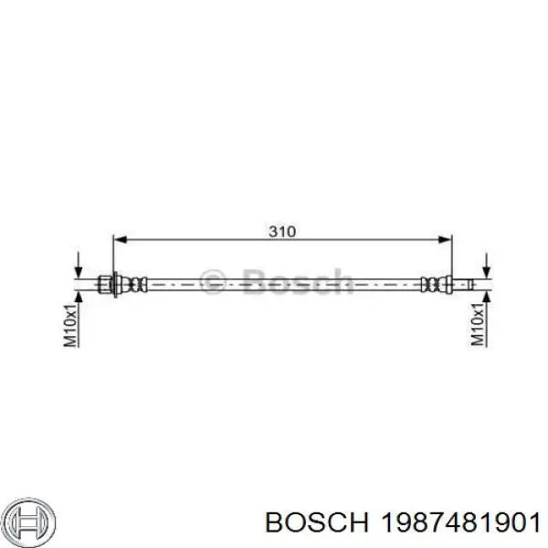 9094702A17 Toyota tubo flexible de frenos trasero