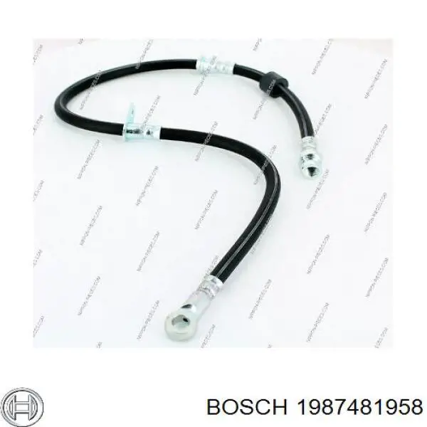 1987481958 Bosch latiguillos de freno delantero derecho