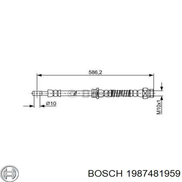 1987481959 Bosch latiguillo de freno delantero