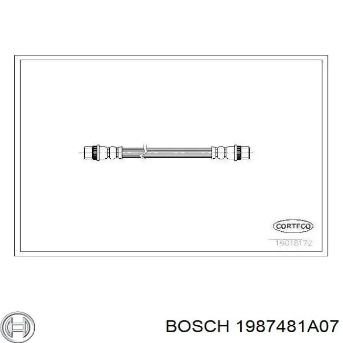 1987481A07 Bosch latiguillo de freno delantero
