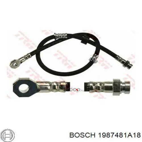 Latiguillo de freno trasero LH7171 Delphi