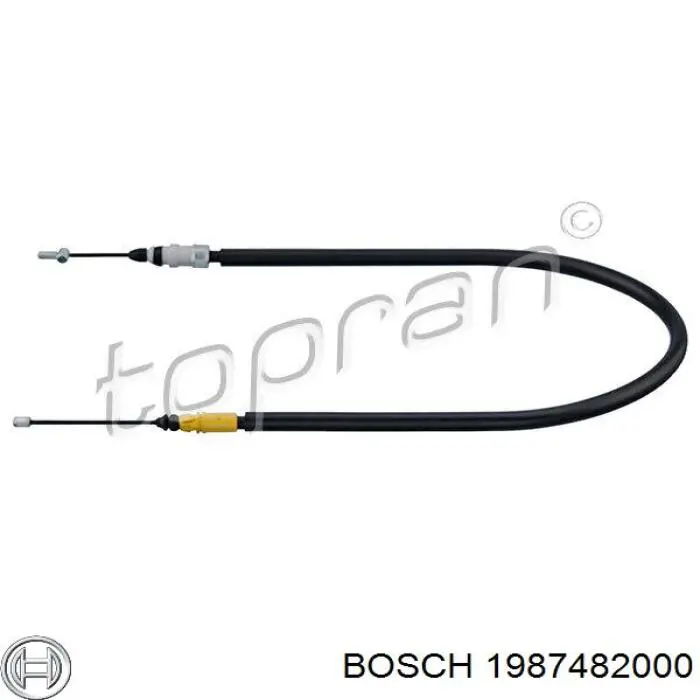 1987482000 Bosch cable de freno de mano trasero izquierdo