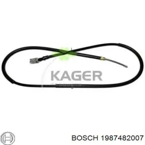 1987482007 Bosch cable de freno de mano trasero derecho/izquierdo