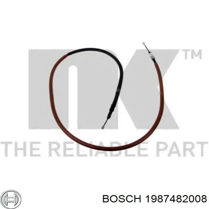 1987482008 Bosch cable de freno de mano trasero derecho/izquierdo