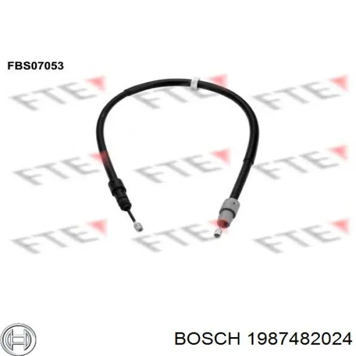 1987482024 Bosch Cable de freno de mano trasero derecho/izquierdo