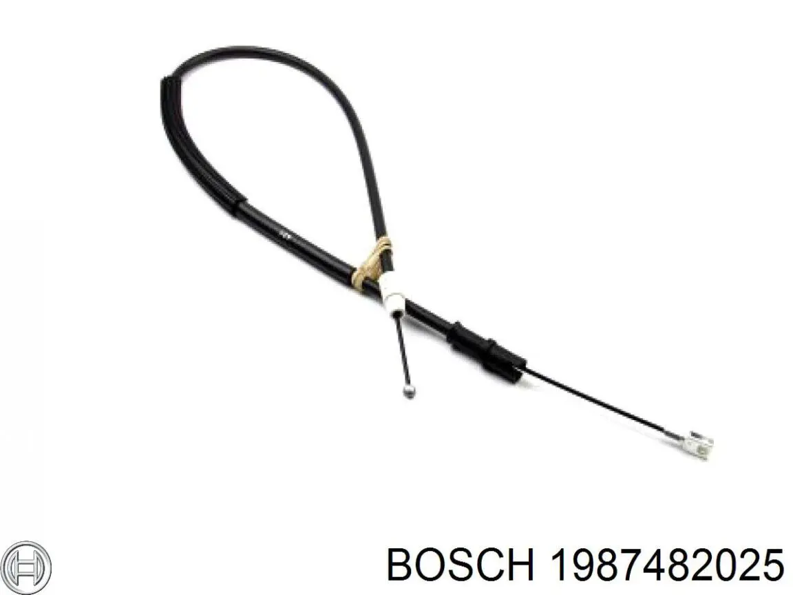 1987482025 Bosch Cable de freno de mano trasero derecho