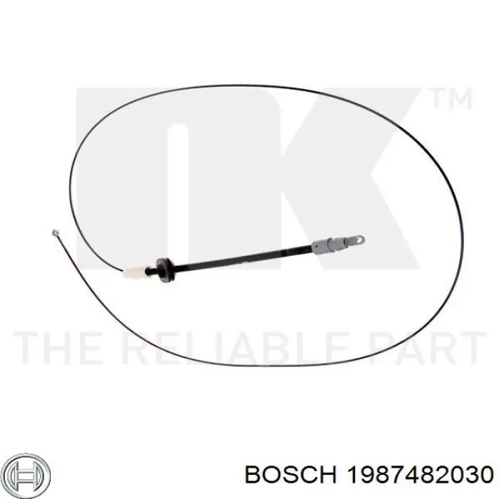 1987482030 Bosch cable de freno de mano delantero
