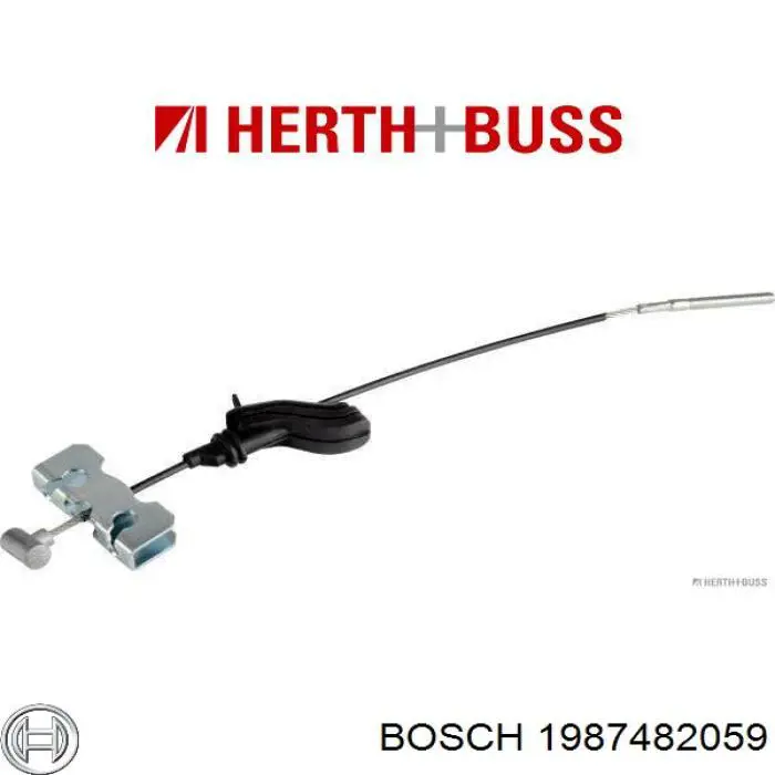 1987482059 Bosch cable de freno de mano delantero