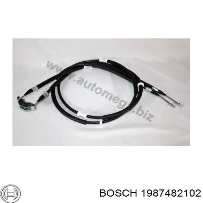 1 987 482 102 Bosch cable de freno de mano trasero derecho/izquierdo