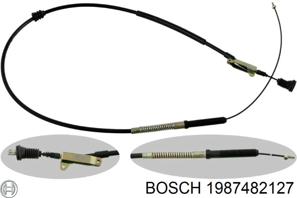 1987482127 Bosch cable de freno de mano trasero izquierdo