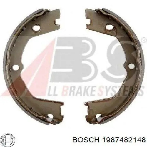 1987482148 Bosch cable de freno de mano trasero derecho/izquierdo