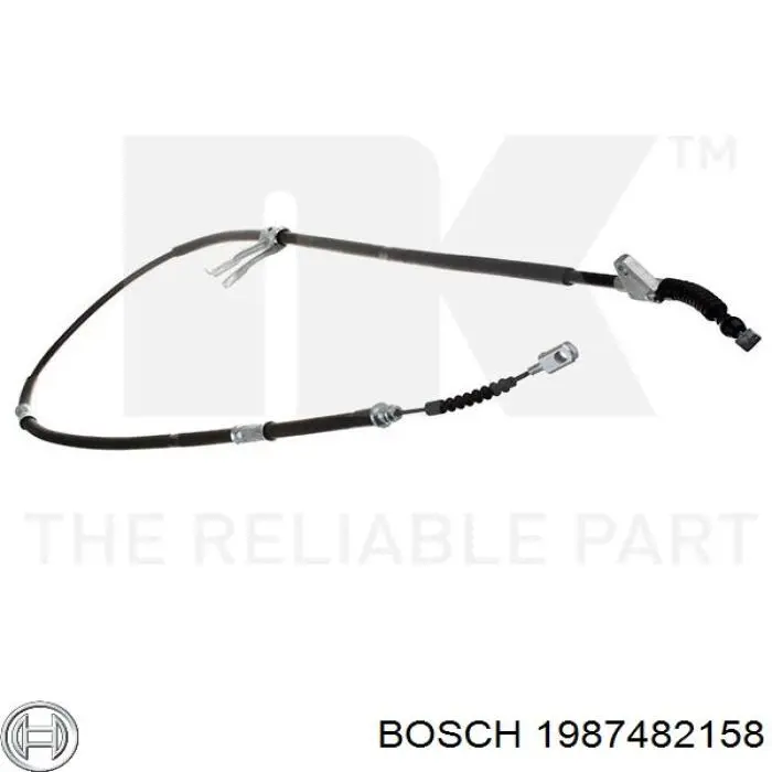 1987482158 Bosch cable de freno de mano trasero izquierdo