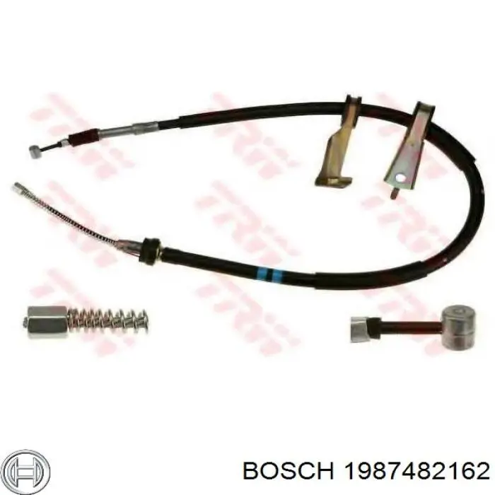 1987482162 Bosch cable de freno de mano trasero izquierdo