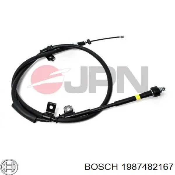 1987482167 Bosch cable de freno de mano trasero derecho