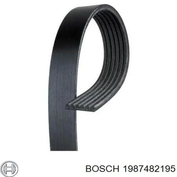 1987482195 Bosch cable de freno de mano intermedio