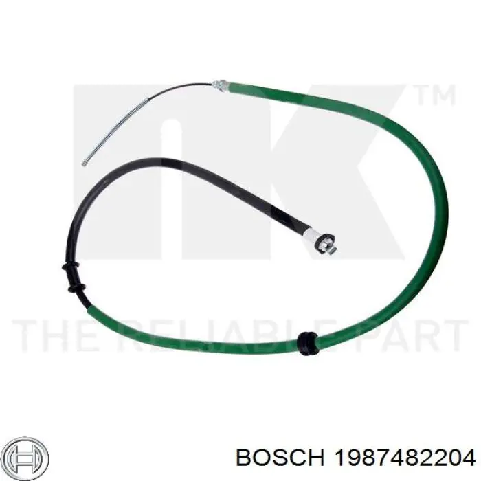 1987482204 Bosch cable de freno de mano trasero izquierdo