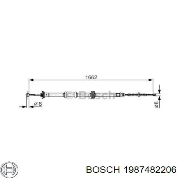 Comprar 911400 SPJ Cable de freno de mano trasero izquierdo