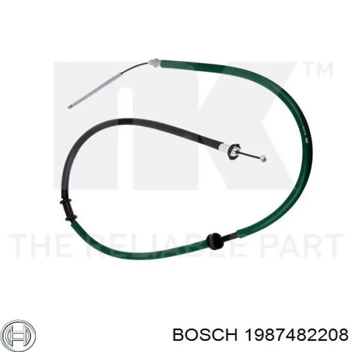Cable de freno de mano trasero izquierdo Beca Cables 2001422