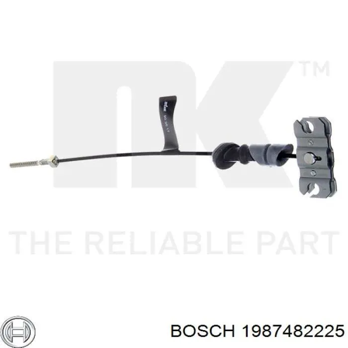 1987482225 Bosch cable de freno de mano delantero