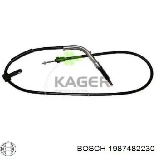 Cable de freno de mano trasero derecho Beca Cables 2002563