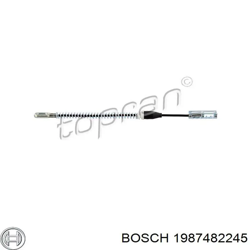 1987482245 Bosch cable de freno de mano trasero izquierdo