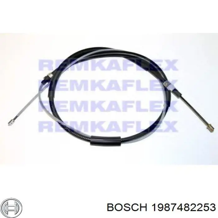 1987482253 Bosch cable de freno de mano trasero derecho/izquierdo